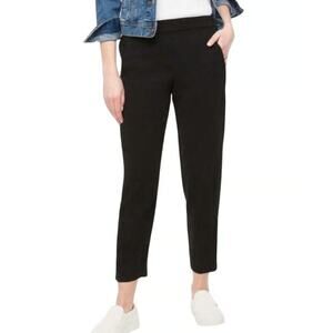 J.Crew Mercantile Women's Jamie High Waisted Elastic Waist Pants Size 14 Black